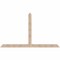 Ekena Millwork Portland Smooth Timber Gable Bracket, Douglas Fir, 108"W x 63"H x 5 1/2"D x 5 1/2"F, 14/12 Pitch GBW108X63X0606POR00SDF - alternate 1